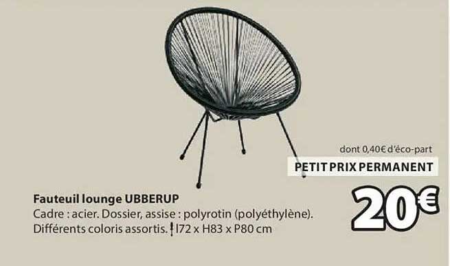 Fauteuil lounge UBBERUP