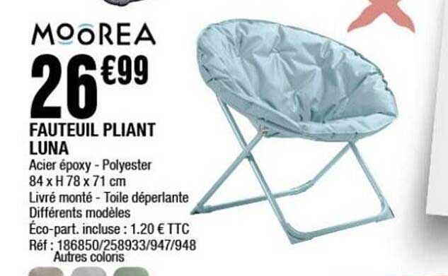 FAUTEUIL PLIANT LUNA