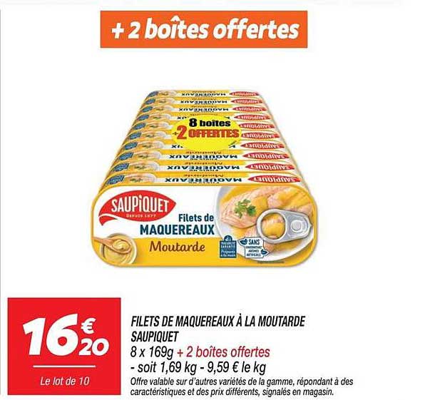 FILETS DE MAQUEREAUX À LA MOUTARDE SAUPIQUET