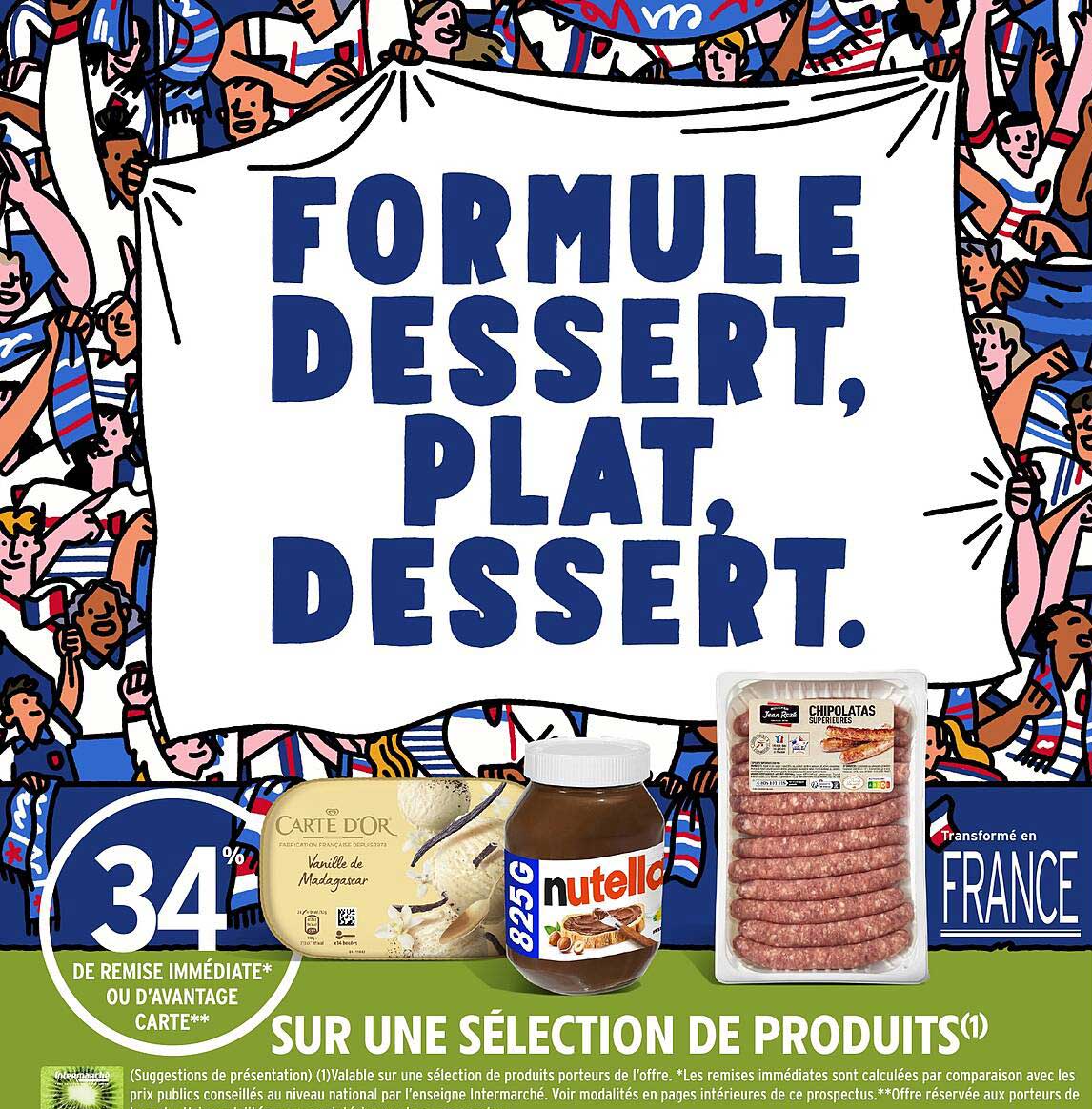 FORMULE DESSERT, PLAT, DESSERT.