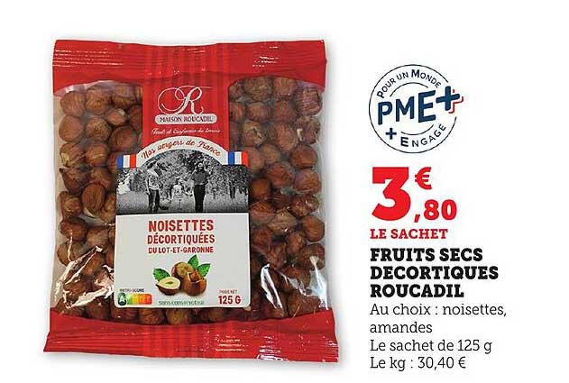 FRUITS SECS DECORTIQUES ROUCADIL
