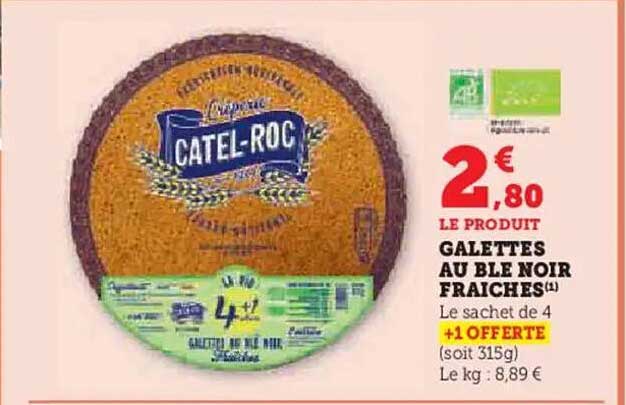 GALETTES AU BLE NOIR FRAÎCHES