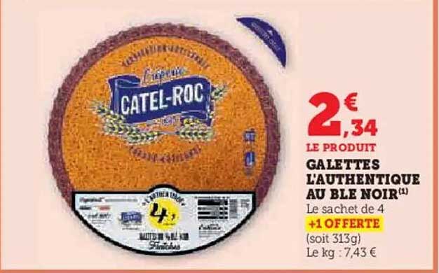 GALETTES L'AUTHENTIQUE AU BLE NOIR
