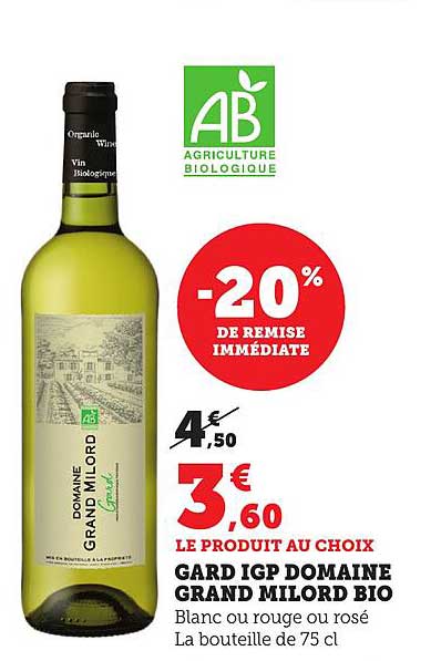 GARD IGP DOMAINE GRAND MILORD BIO
