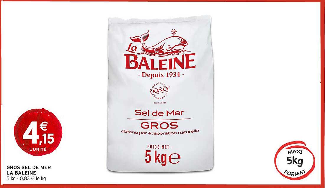 GROS SEL DE MER LA BALEINE