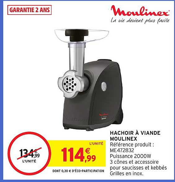 HACHOIR À VIANDE MOULINEX