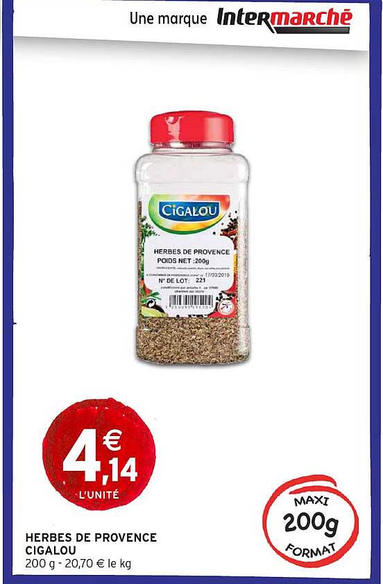 HERBES DE PROVENCE CIGALOU