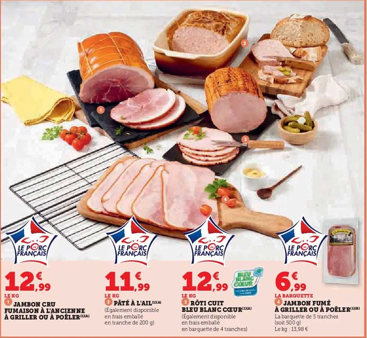JAMBON CRU FUMÉ À L'ANCIENNE À GRILLER OU À POÊLER