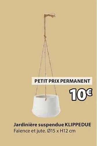 Jardinère suspendue KLIPPEDUE