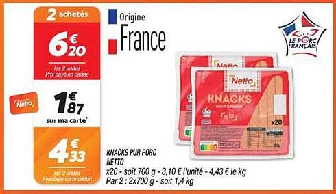 KNACKS PUR PORC NETTO