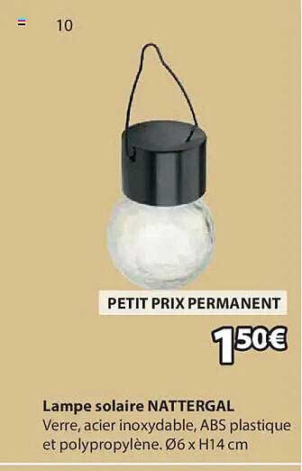 Lampe solaire NATTERGAL
