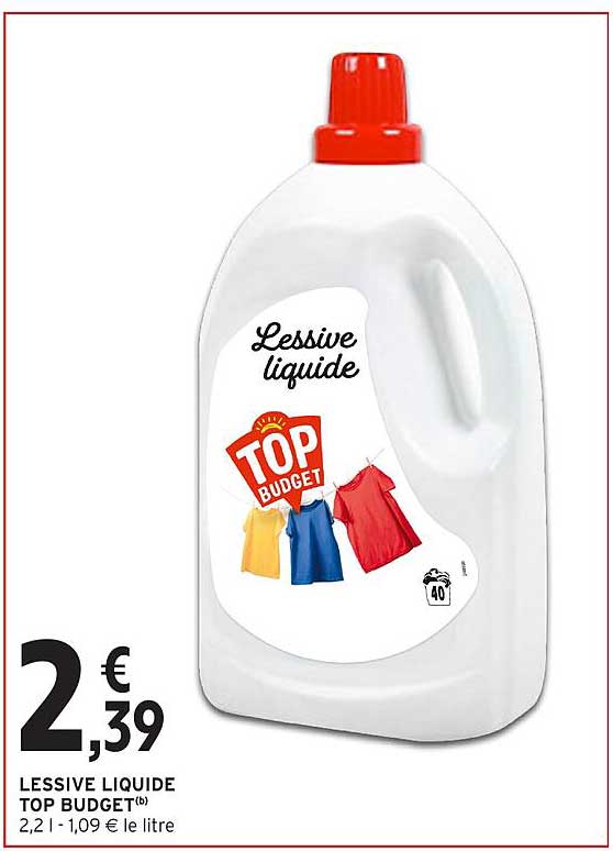 LESSIVE LIQUIDE TOP BUDGET