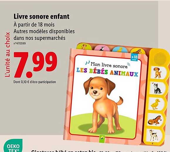 Livre sonore enfant