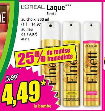 L'ORÉAL Laque Elnett au choix, 300 ml