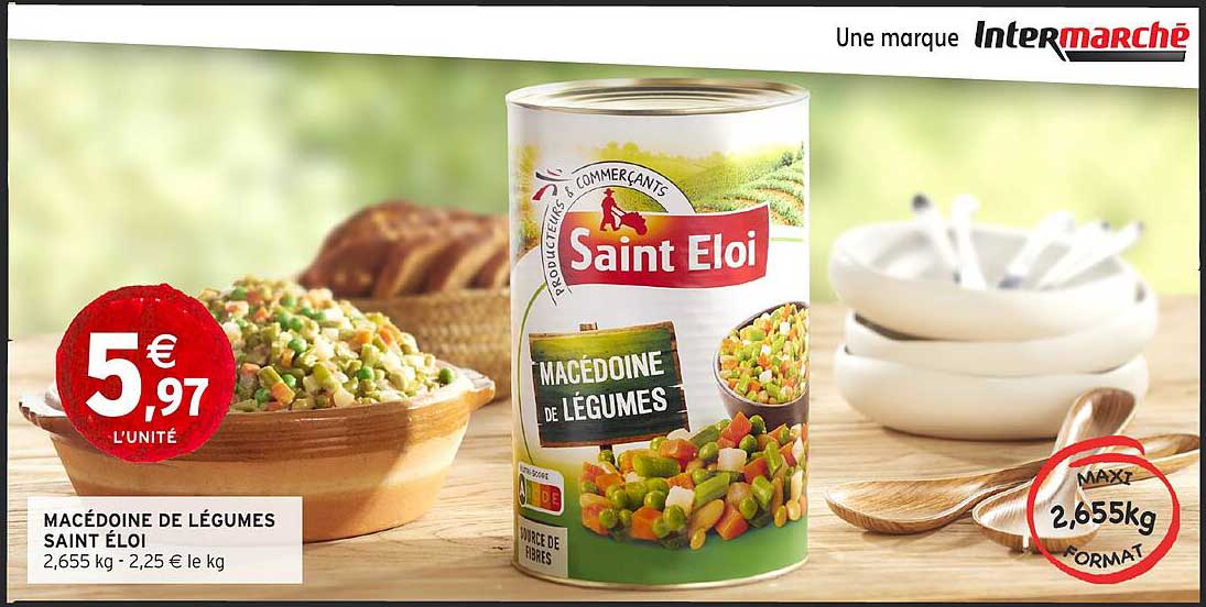 MACÉDOINE DE LÉGUMES SAINT ÉLOI