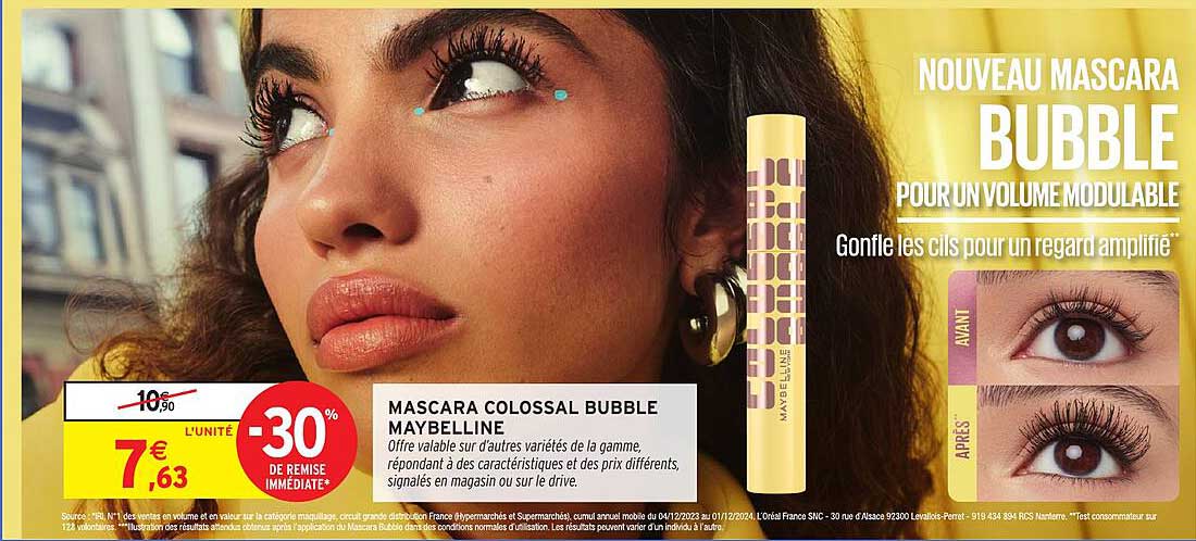 MAScara COLOSSAL BUBBLE MAYBELLINE