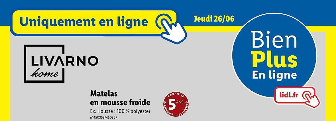 Matelas en mousse froide