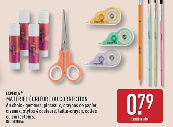MATÉRIEL ÉCRITURE OU CORRECTION
