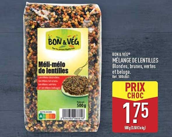 MÉLANGE DE LENTILLES Blondes, brunes, vertes et beluga.