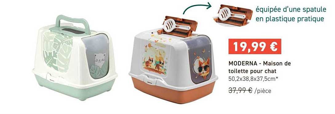 MODERNA - Maison de toilette pour chat