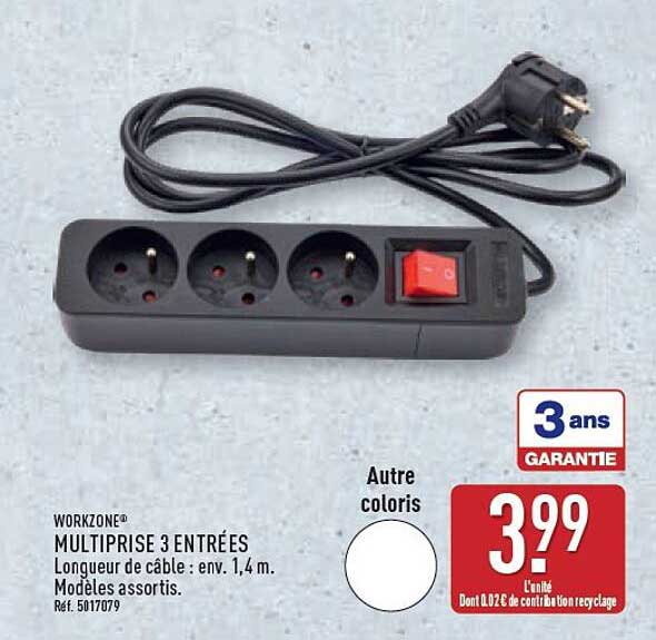MULTIPRISE 3 ENTRÉES
