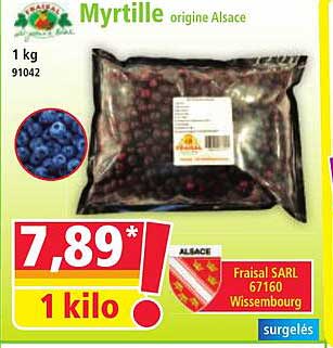 Myrtille origine Alsace