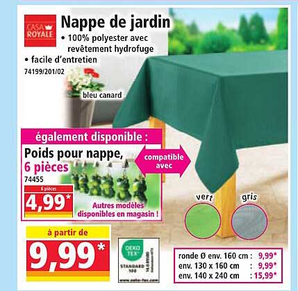 Nappe de jardin