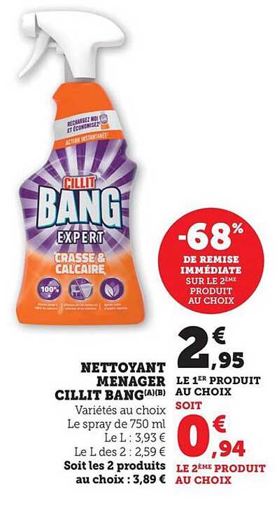 NETTOYANT MENAGER CILLIT BANG(A)(B)