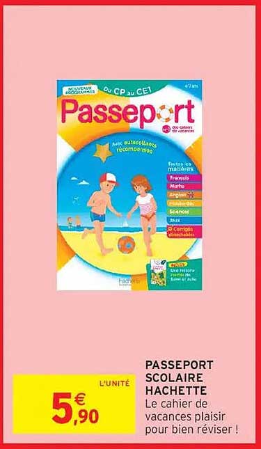 PASSPORT SCOLAIRE HACHETTE