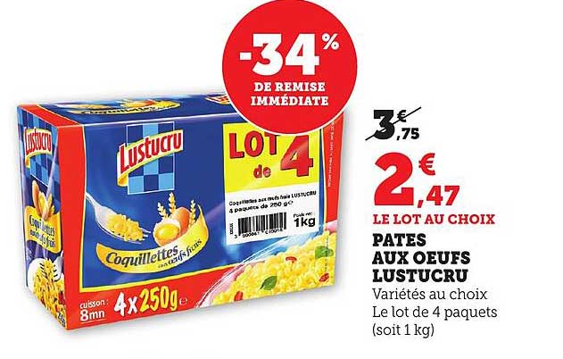 PATES AUX OEUFS LUSTUCRU