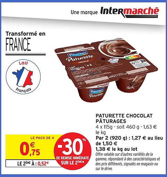 PATURETTE CHOCOLAT PÂTURAGES