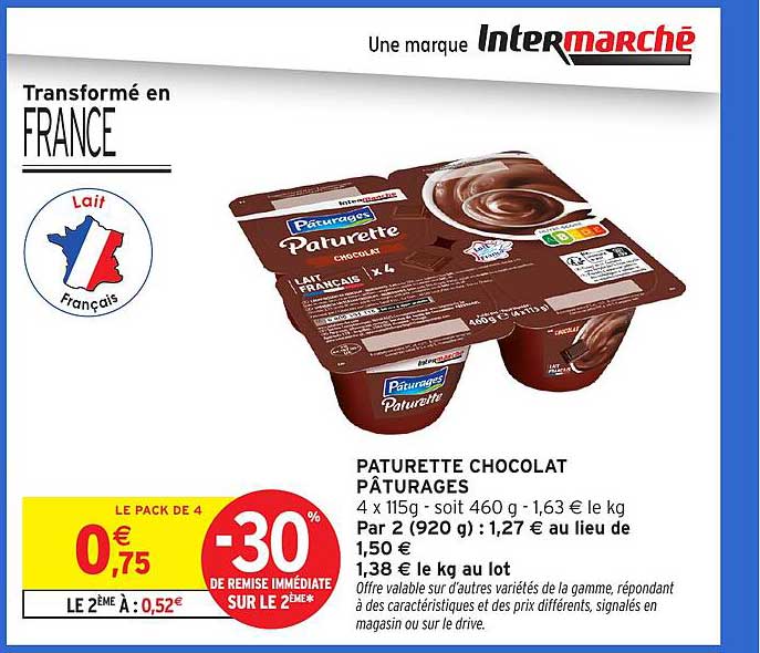 PATURETTE CHOCOLAT PÂTURAGES