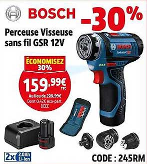 Perceuse Visseuse sans fil GSR 12V