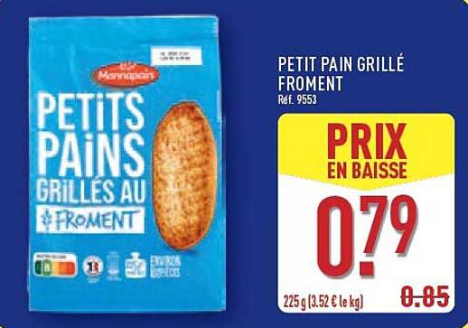 PETIT PAIN GRILLÉ FROMENT