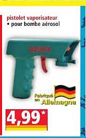 pistolet vaporisateur • pour bombe aérosol