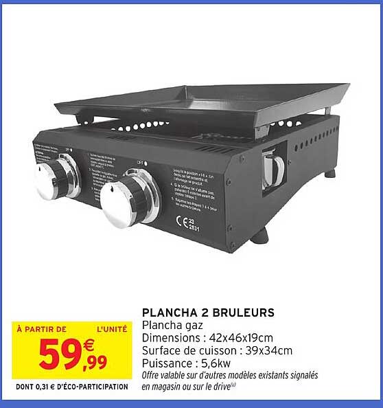 PLANCHA 2 BRULEURS