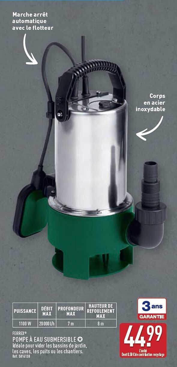 POMPE À EAU SUBMERSIBLE