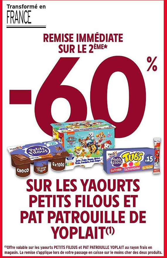 REMPRISE IMMÉDIATE SUR LE 2ÈME* -60%