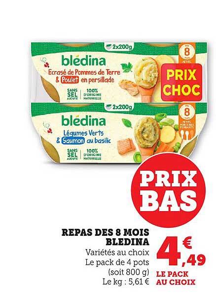 REPAS DES 8 MOIS BLEDINA