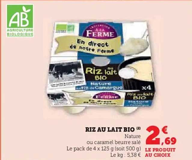 RIZ AU LAIT BIO