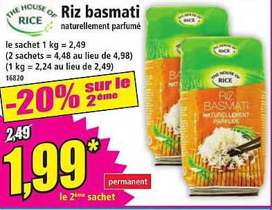 Riz basmati naturellement parfumé
