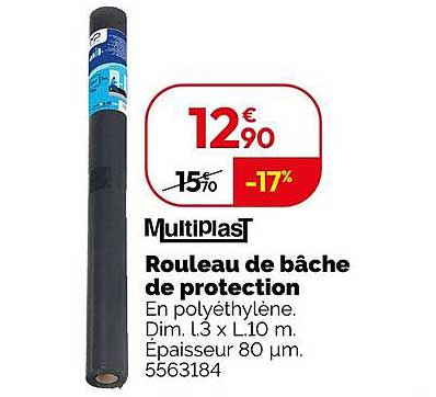Rouleau de bâche de protection
