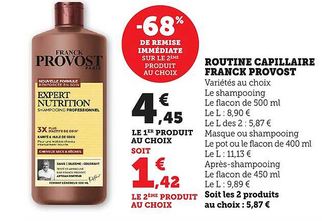 ROUTINE CAPILLAIRE FRANCK PROVOST