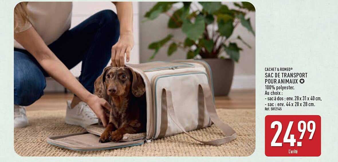 SAC DE TRANSPORT POUR ANIMAUX
