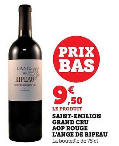 SAINT-EMILION GRAND CRU AOP ROUGE L'ANGE DE RIPEAU
