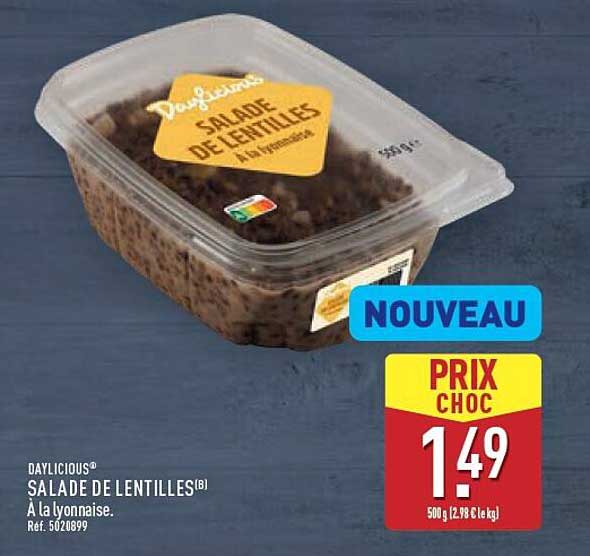 SALAD DE LENTILLES À LA LYONNAISE
