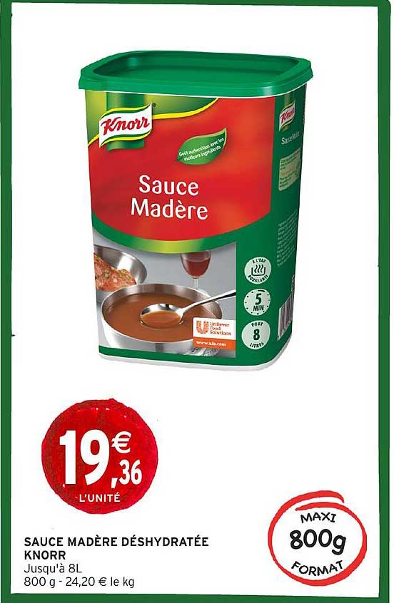 SAUCE MADÈRE DÉSHYDRATÉE KNORR