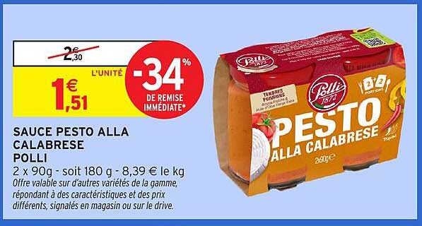 SAUCE PESTO ALLA CALABRESE POLLI