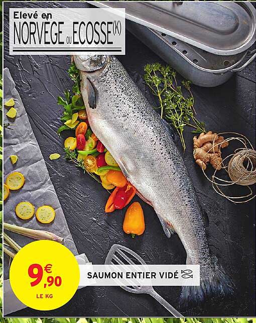 SAUMON ENTIER VIDÉ