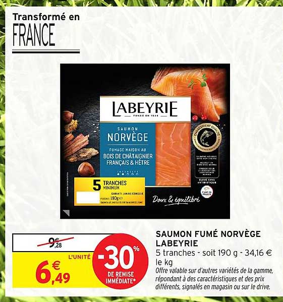 SAUMON FUMÉ NORVÈGE LABEYRIE